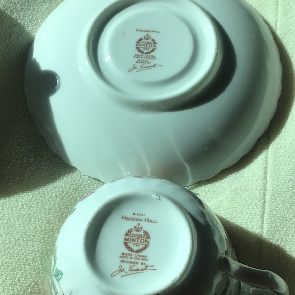 Minton Haddon Hall tea cup/saucer - Picture 3 of 5